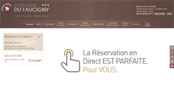 Desktop Screenshot of hotel-faucigny.com