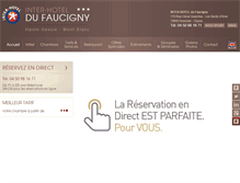 Tablet Screenshot of hotel-faucigny.com